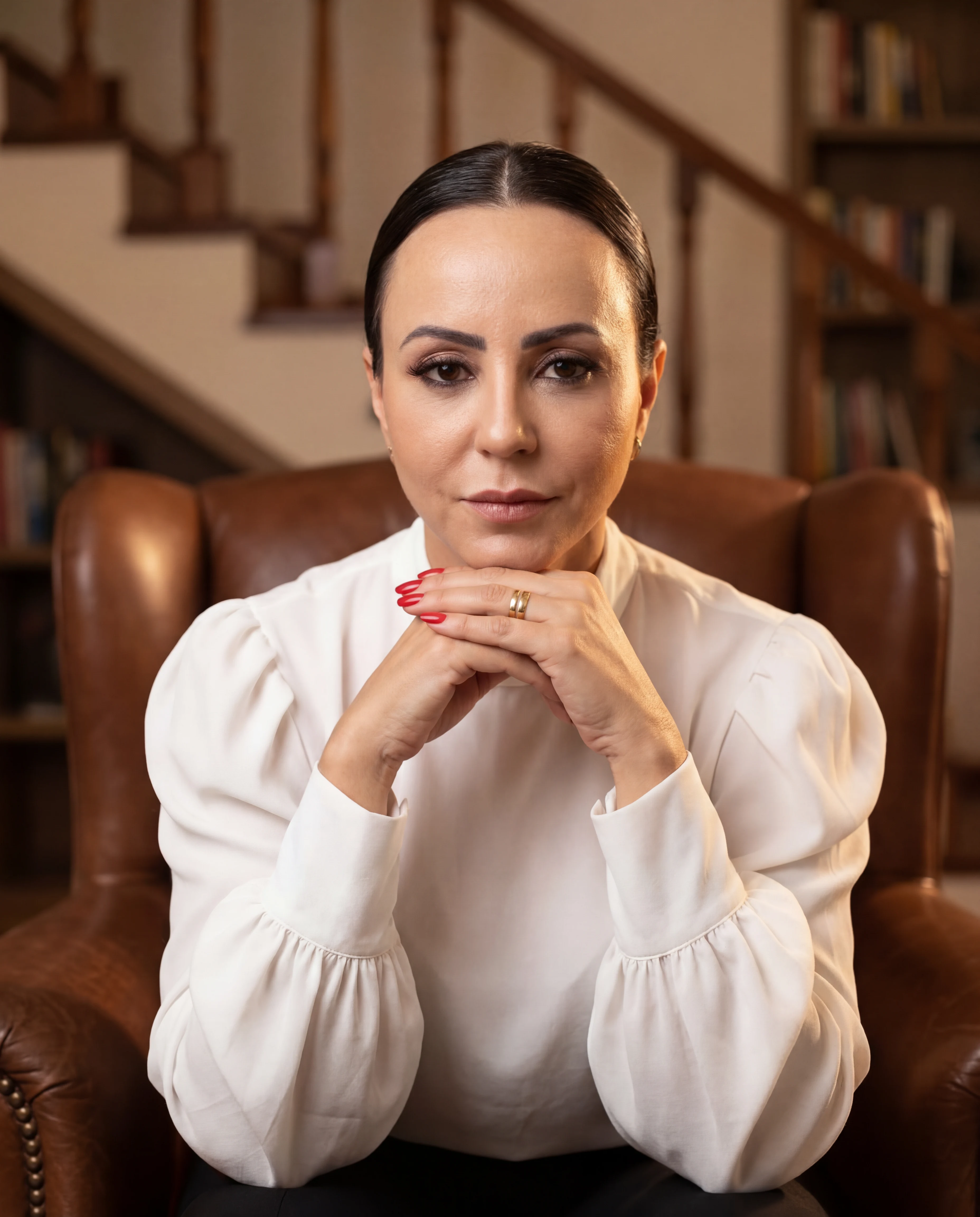 Retrato de autoridade editorial IA