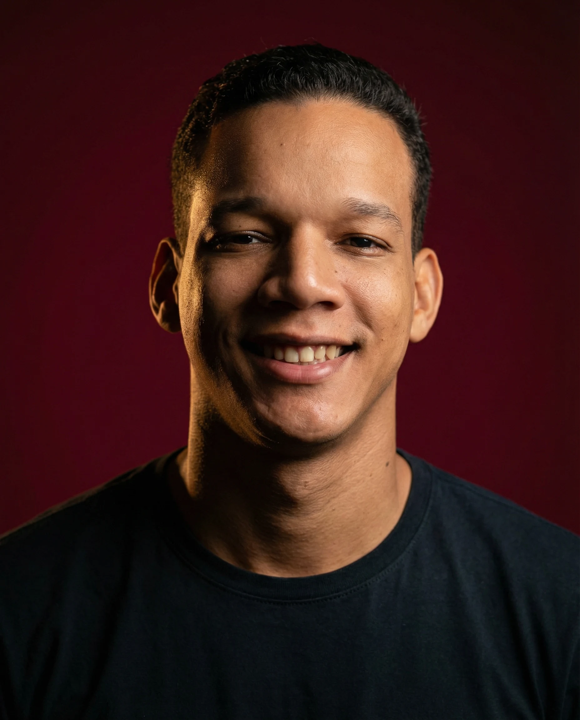 Retrato estúdio masculino IA